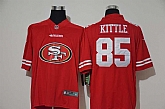 Nike 49ers 85 George Kittle Red Team Big Logo Vapor Untouchable Limited Jersey,baseball caps,new era cap wholesale,wholesale hats
